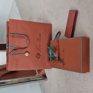 Loro Piana Gift Box Set NEW! Tissue Paper, Ribbon, Receipt Holder, Bag